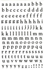 Mrs. Grossman's Giant Stickers - Alphabet, Silver Lower - Reflection - 2 Strips