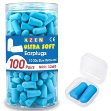 200pcs Ear Plugs Soft Foam Sleep 100pair Travel Noise Shooting Working Lot Bulk