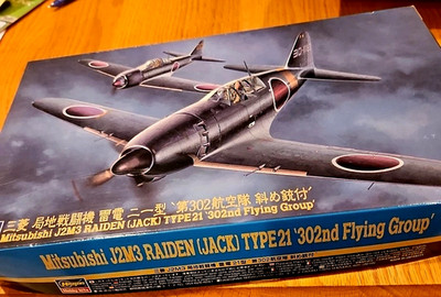 Hasegawa Mitsubishi J2m3 Raiden (jack) type21 '302nd flying group' 1/48 scale