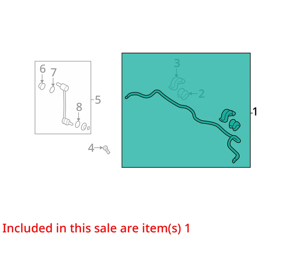 Barra estabilizadora delantera Hyundai Sonata 2007 tracción delantera OEM 118 k millas - LKQ418161021 Foto 4 de 4