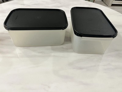 Tupperware Modular Mates Rectangle SET of #2 CONTANERS in any color lid, NEW