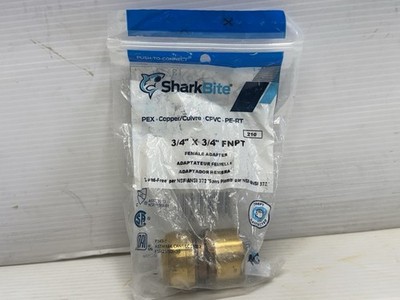 SharkBite 3/4''x3/4'' Female Adaptor Brass - Pack 1