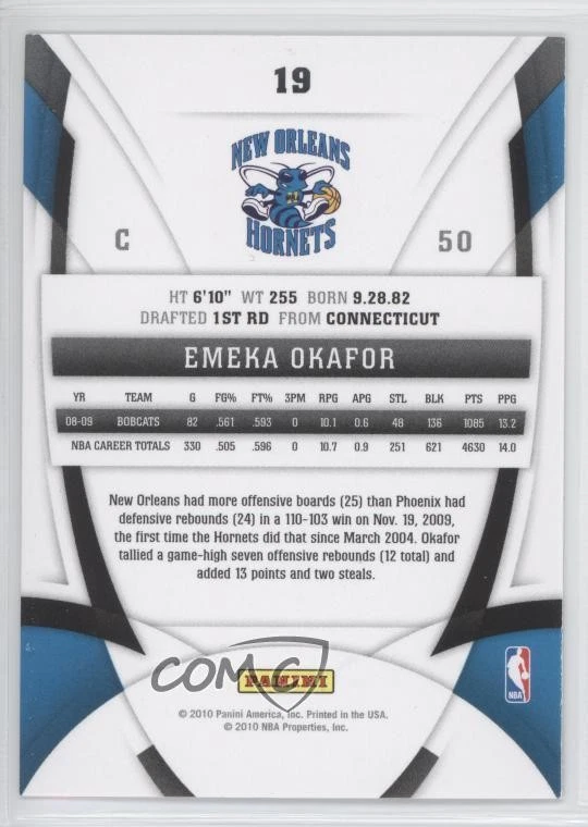 2009-10 Certified Emeka Okafor #19 - Image 2 of 2