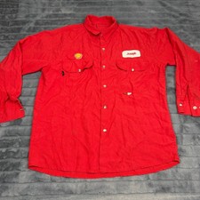 Saf-Tech FR Nomex IIIA Red Shell Work Shirt Joseph Patch HRC 1 Mens XL USA Made