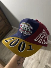 VTG RARE 2001 NASCAR Brickyard 400 Snapback Hat-Swirl Design-Top Of The World