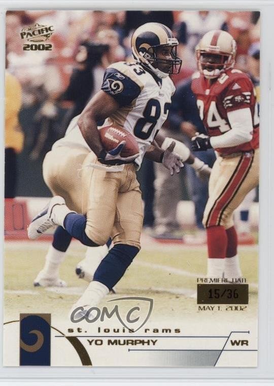2002 Pacific Premiere Date /36 Yo Murphy #360 Rookie RC 9l6