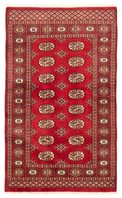 Traditional Dark Red Hand-knotted Oriental 3'1'' x 5'2'' Wool Area Rug