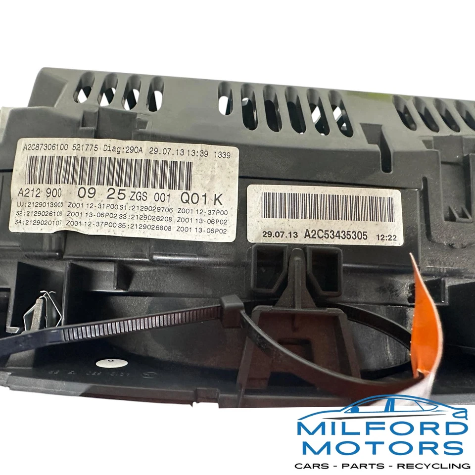 Cabezal/grupo de velocímetro para Mercedes-Benz E300 E350 E550 2014 3,5 L Foto 2 de 4