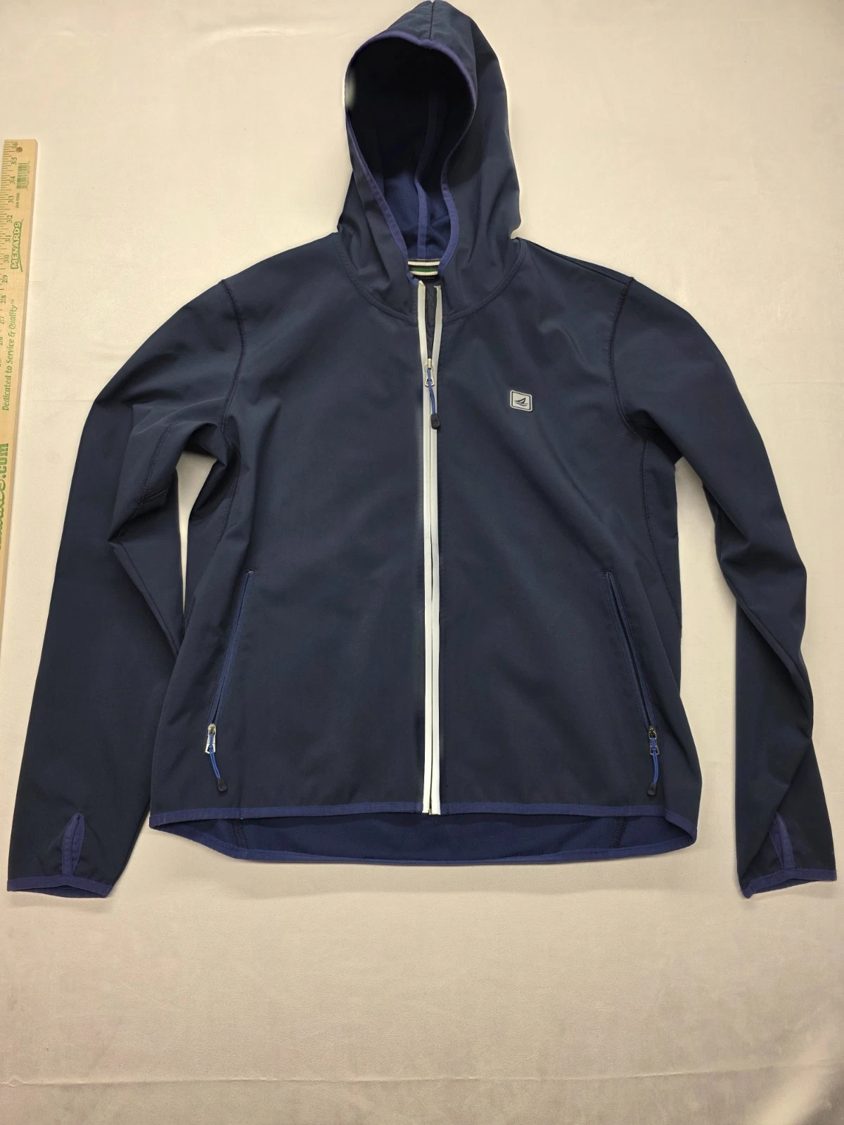 Sperry Top-Sider Hoodie Mens Medium Navy Full Zip Thumbhole Sleeve Performance
Opens in a new window