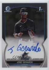 2023 Bowman Chrome Prospect Auto Jose Gerardo #CPA-JG Auto 0nr3
