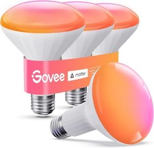 Smart Light Bulbs Works with Matter Alexa and Google Assistant LED Light Bulb
