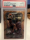 2022 Prizm Bennedict Mathurin Bronze Fast Break Rookie RC /20 #254 Pacers PSA 10