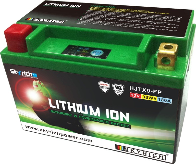 Batterie moto KTM 400 LC4 1997 1998 SKYRICH HJTX9 longue durée
