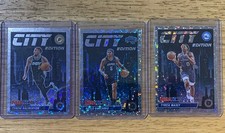 2024 Panini Nba Hoops Premium Stock City Edition Disco 3 Card Lot