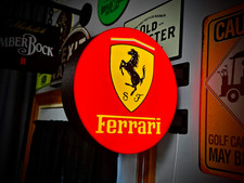 Ferrari 12 Inch Light Box Led Sign 3d Printed Wall Decor Man Cave Garage