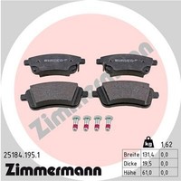 Bremsbelagsatz Scheibenbremse Zimmermann 25184.195.1 FüR Kia Venga Yn Crdi Cvvt