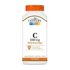Vitamin C with Rose Hips 110 Tabs 1000 Mg