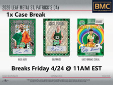 Russell Wilson 2026 Leaf Metal St Patricks Day Multi-Sport 1x Case Break #1