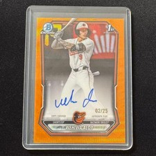🫐ZD 2026 BOWMAN CHROME ORANGE WAVE AUTO 1ST WEHIWA ALOY /25