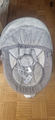 Electric Baby Swing Chair w/ Remote Control & Mosquito Net   Grey
