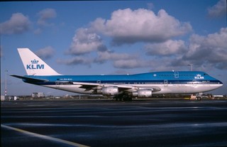 EB19 Original aircraft slide / Dia KLM B747 PH BUL