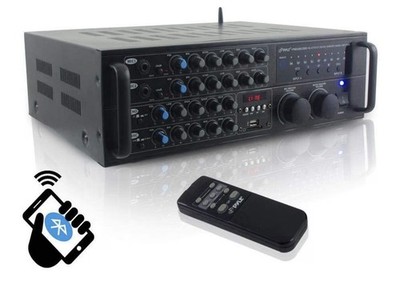 2000W Bluetooth Karaoke Mixing Amplifier with Multiple Inputs and EQ Controls