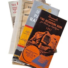 Lot of 5 Vintage Railroad Paper Collectibles Union Pacific Time Book History