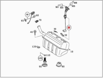 #ad #ad Genuine MERCEDES R230 W230 Cabrio To tank top part Sender unit 2305420317 $366.18