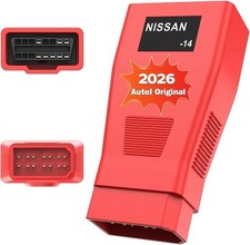 OBD2 Female to 14pin Convert Adapter, OBD1 to OBD II Connector for Nissan, Work