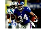 New York Giants Derrick Ward  Autographed 8x10 action color Photo