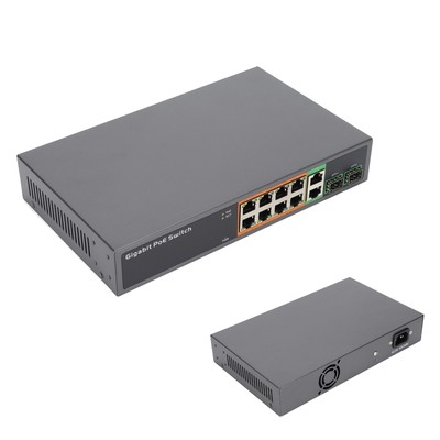 POE Switch Full Gigabit RJ45 IEEE 802.3af/at 8 Port SFP 150W Network Device Fit