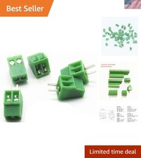 20pcs 2.54mm Pitch 0.1" PCB Screw Wire Terminal Block,24-12AWG 2.54mm Rated 1...