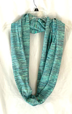 Lululemon Vinyasa Scarf heathered Turquoise Snaps