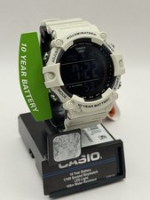 Casio Digital Grey Resin Band Watch AE1500WH-8B2 AE-1500WH-8B2 NEW 10 Year Batt
