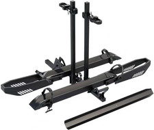 Ebike Rack with Ramp, Foldable Bike Rack for Tow Hitch, Heavy Duty Bike Carrier