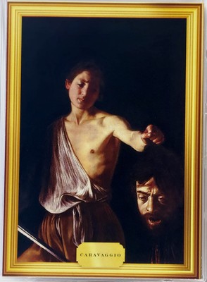 Caravaggio David With The Head of Goliath 2023 Pieces of Past Art & Music No. 54