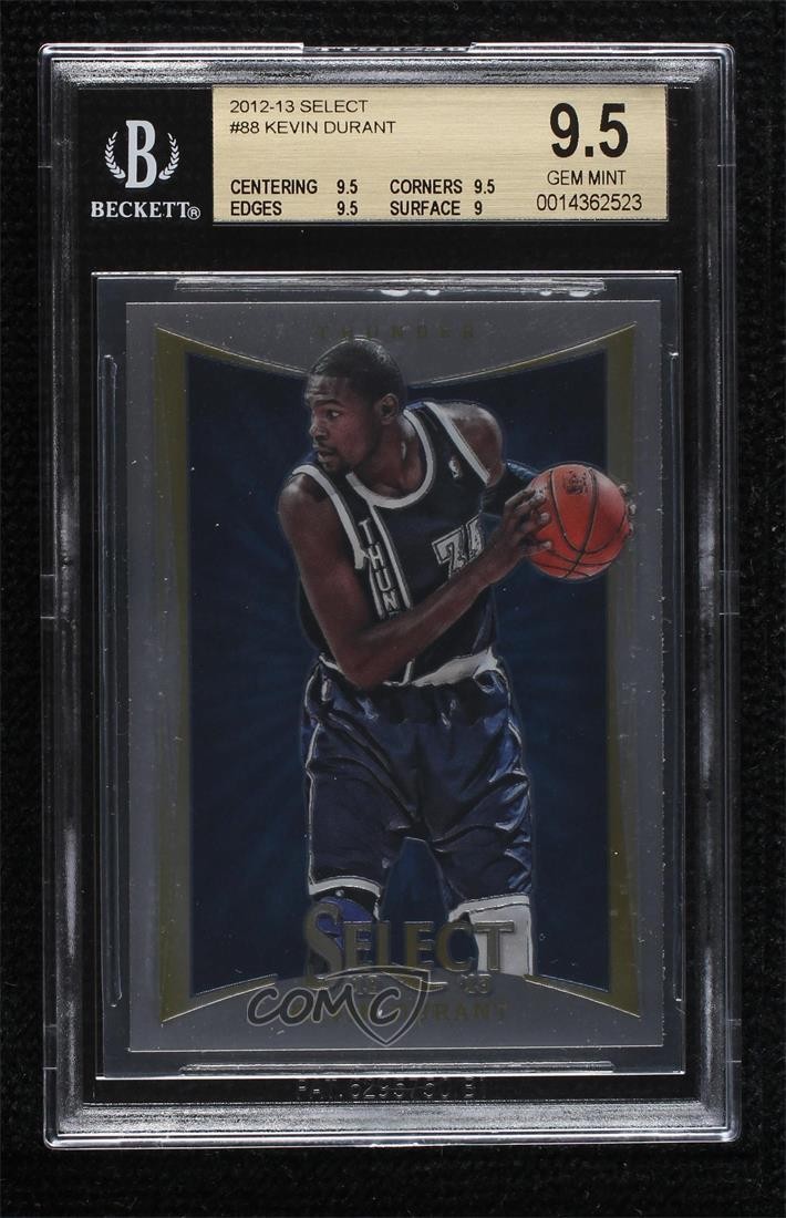 2012-13 Panini Select Kevin Durant #88 BGS 9.5 GEM MINT 0i7l