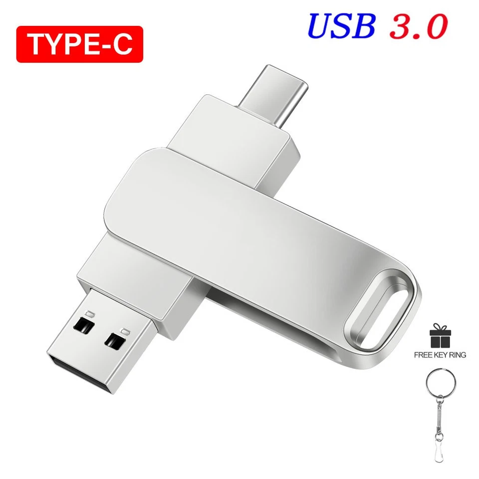 USB3.0 TYPE-C Flash Drive USB-C Pen Drives 16G 32G 64G 128GB OTG Memory Stick - Image 3 of 4