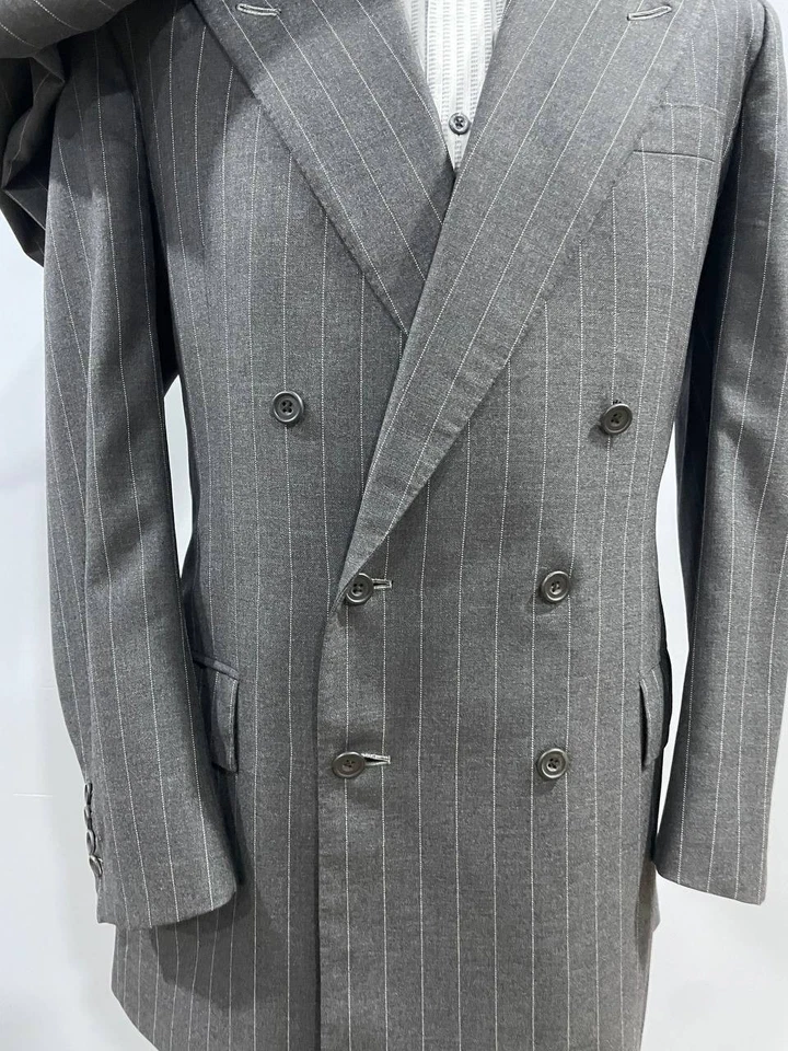 John N Kent (Kent & Haste) Savile Row Bespoke Double Breasted Men's Wool Suit - Image 2 of 4