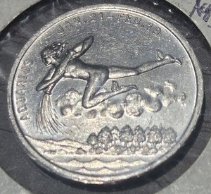 Aquarius Lucky Piece Token Coin Medal Collectible Zodiac Sign Astrology Gift