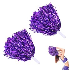 Metallfolie Cheerleading Pom Poms, Cheerleading Stick Griff, Cheerleader Pomp...