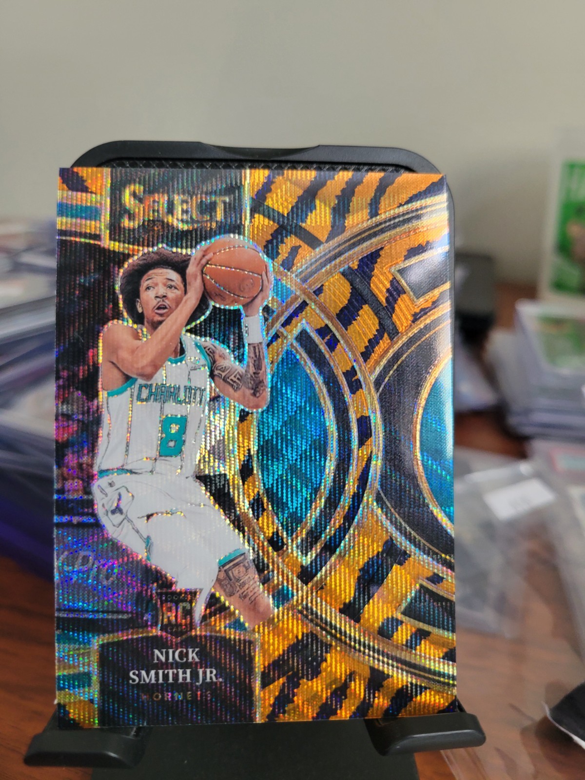 2023-24 Panini Select Nick Smith Jr. RC Tiger Prizms Rookie Premier #119 Hornets