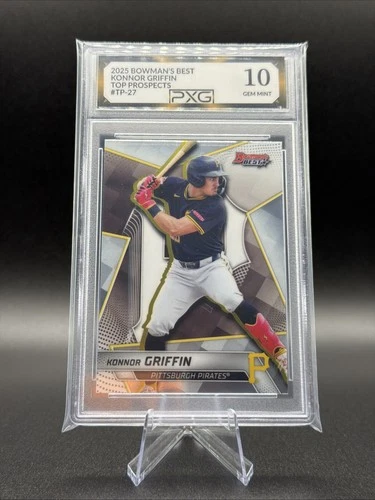 2025 Bowman's Best KONNOR GRIFFIN Top Prospects #TP-27 Graded PXG 10 psa stacks