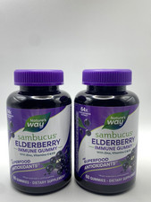2 X Nature  S Way Sambucus Elderberry Immune Gummies 120 Total Daily Support