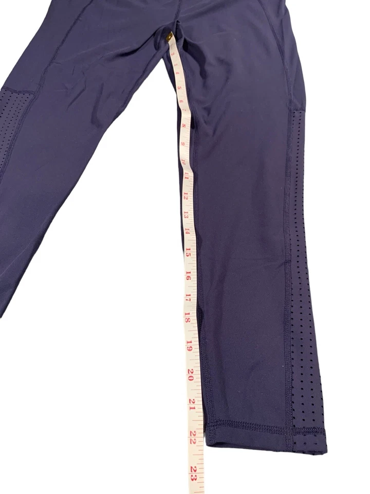 Isabel Maternity Active Leggings Womens size Medium Crossover Panel Blue - Image 3 of 4