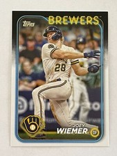 2024 TOPPS JOEY WIEMER #9 OUTFIELD MILWAUKEE BREWERS BASEBALL CARD