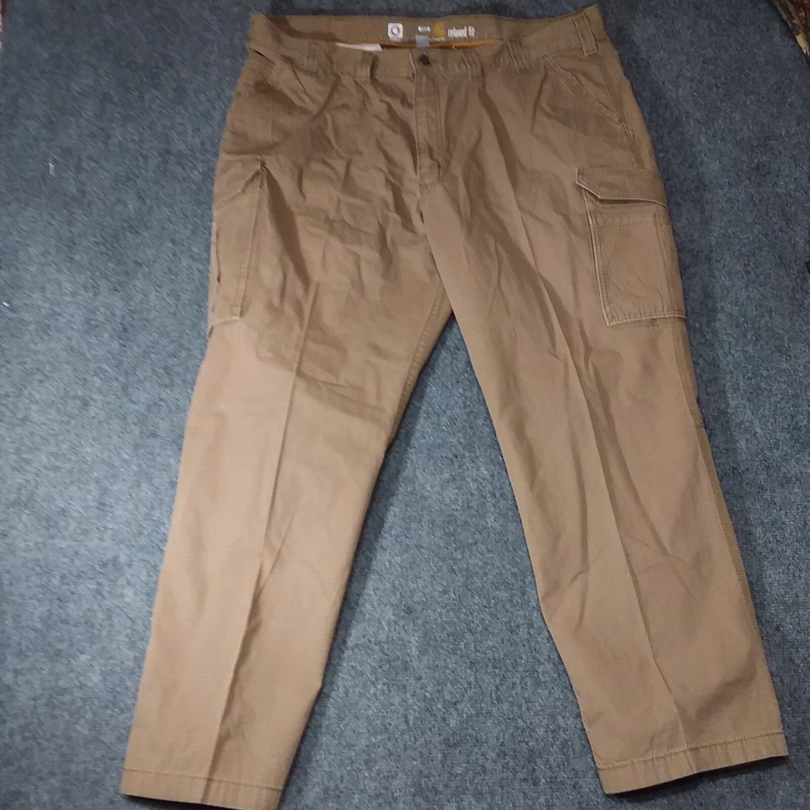 Carhartt Force Relaxed Fit Cargo Pants 44x30 Tan Mens Work