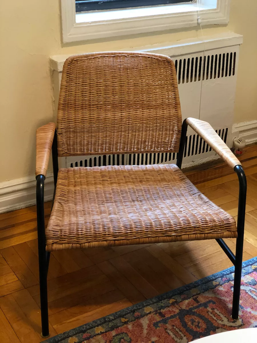 Ikea Ulriksberg Rattan chair with black steel frame Article 904.343.10