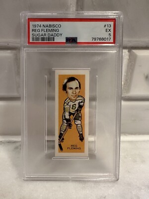 1974 Reg Fleming #13  Sugar Daddy Pro Faces PSA 5