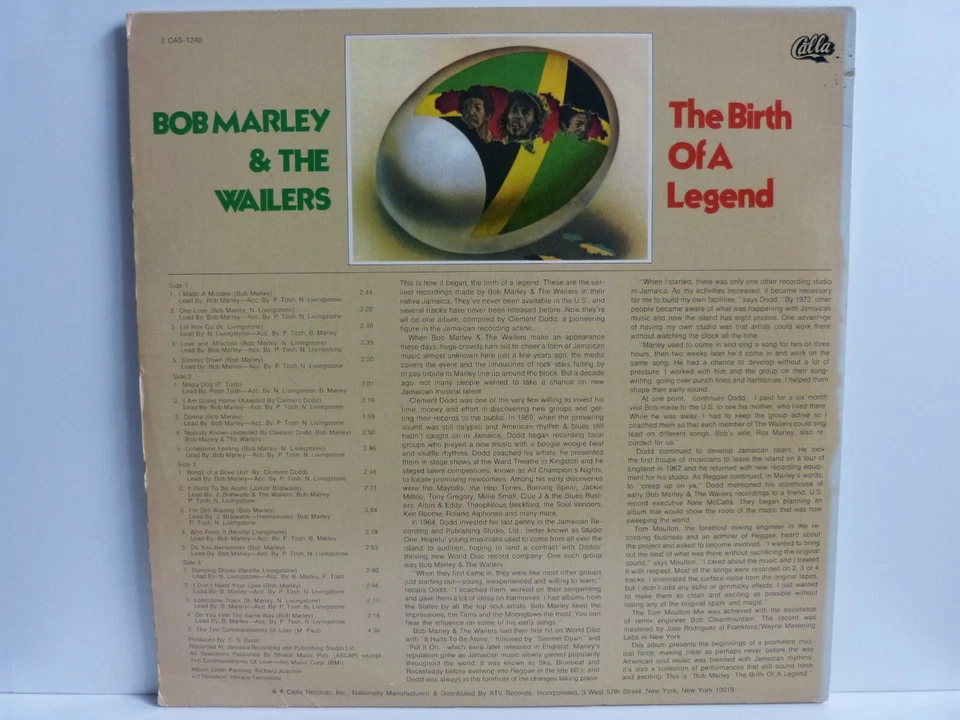 Bob Marley The Birth of a Legend · Lp · 1976, Foto 2 von 2